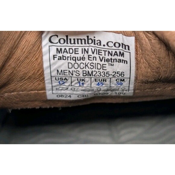 Columbia Mens Topsider "Dockside" Techlite Deck Shoes Brown Size 12 - Picture 11 of 11